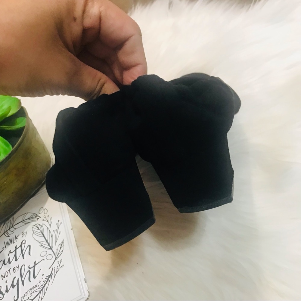 Stuart Weitzman Square Toe Suede Block Heels 7.5m - image 7